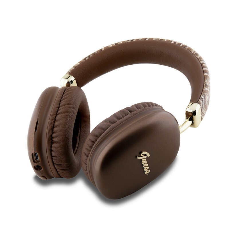 Casti Bluetooth wireless over-ear Guess GUBHK1GCTCSW, maro