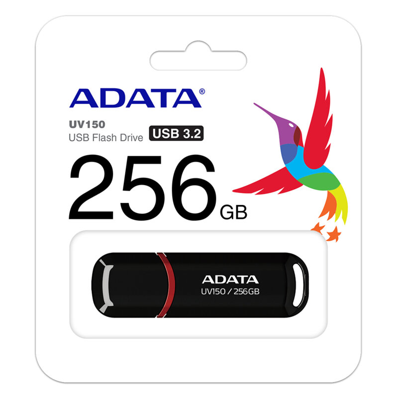 Memorie externa 256GB Adata, USB 3.2, AUV150-256G-RBK, negru