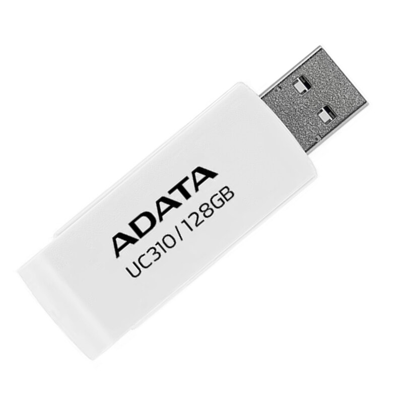 Memorie externa 128GB Adata, USB 3.2, UC310-128G-RWH, alb