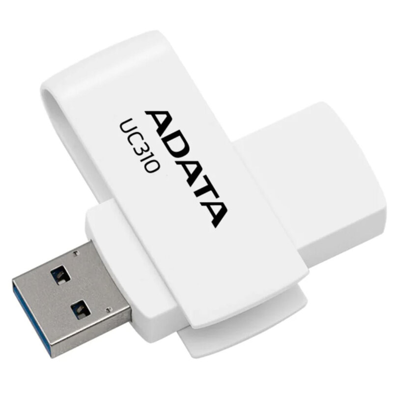 Memorie externa 128GB Adata, USB 3.2, UC310-128G-RWH, alb