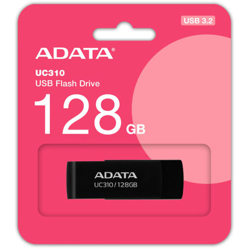 Memorie externa 128GB Adata, USB 3.2, UC310-128G-RBK, negru