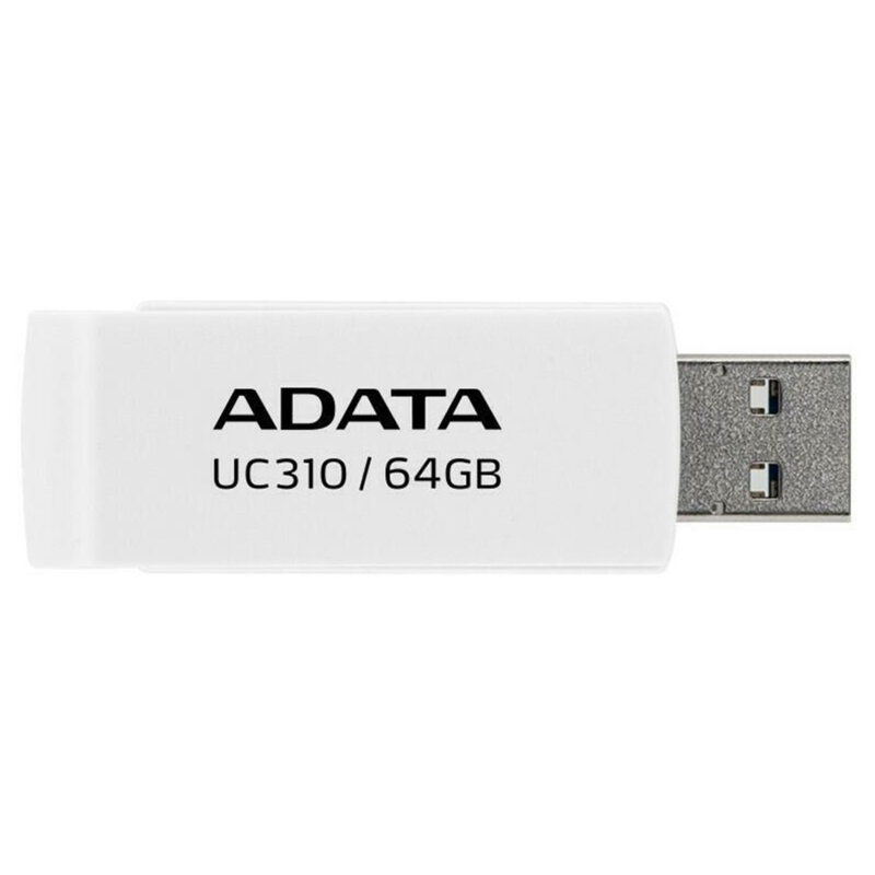 Memorie externa 64GB Adata, USB 3.2, UC310-64G-RWH, alb