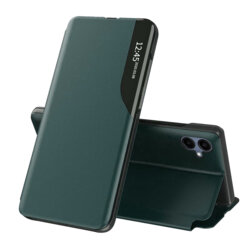 Husa Samsung Galaxy A06 Eco Leather View flip tip carte, verde