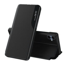 Husa Samsung Galaxy A06 Eco Leather View flip tip carte, negru