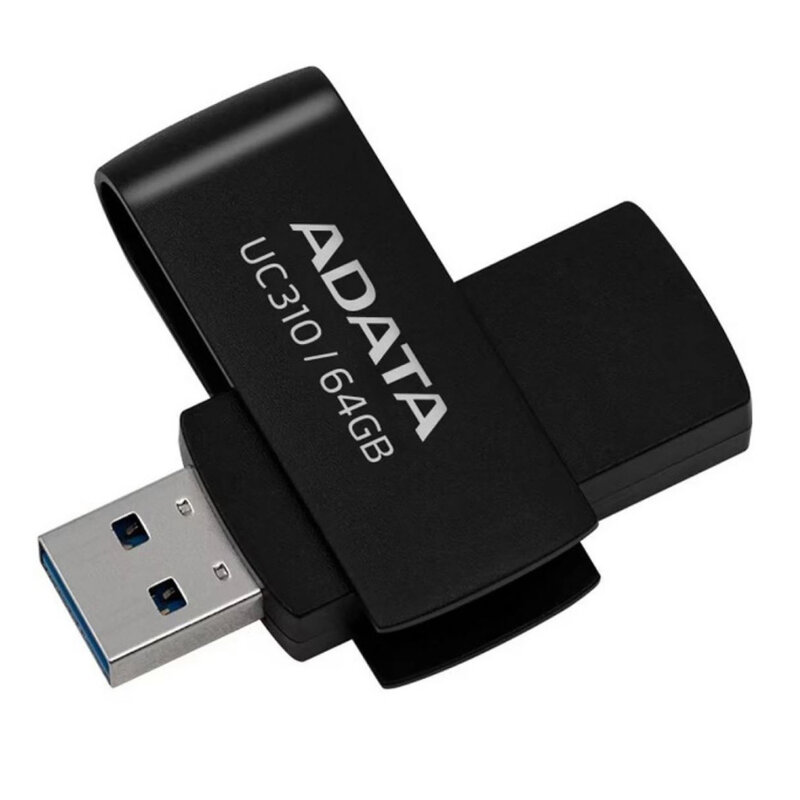 Memorie externa 64GB Adata, USB 3.2, UC310-64G-RBK, negru
