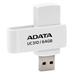 Memorie externa 64GB Adata, USB 3.2, UC310-64G-RWH, alb