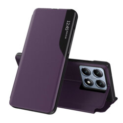 Husa Xiaomi 14T Pro Eco Leather View flip tip carte, mov