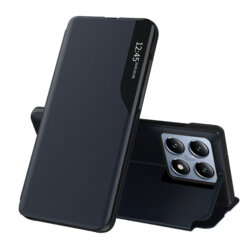 Husa Xiaomi 14T Pro Eco Leather View flip tip carte, albastru