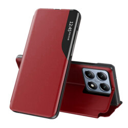 Husa Xiaomi 14T Pro Eco Leather View flip tip carte, rosu