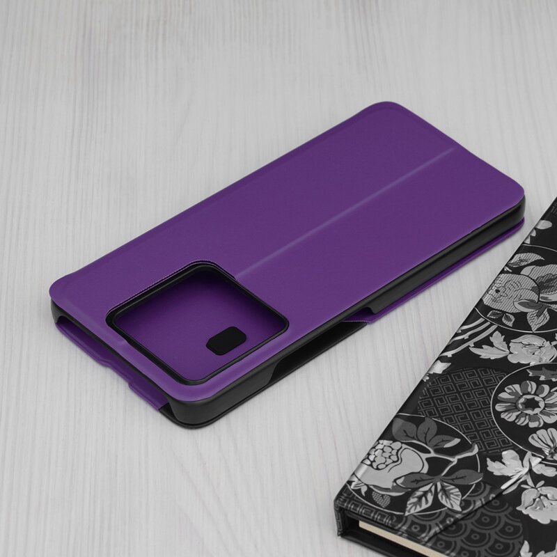 Husa Xiaomi 14T Eco Leather View flip tip carte, mov