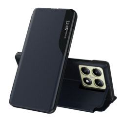 Husa Xiaomi 14T Eco Leather View flip tip carte, albastru