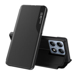 Husa Xiaomi 14T Pro Eco Leather View flip tip carte, negru
