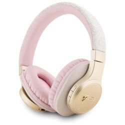 Casti wireless Bluetooth Guess 4G Script, roz, GUBH604GEMP