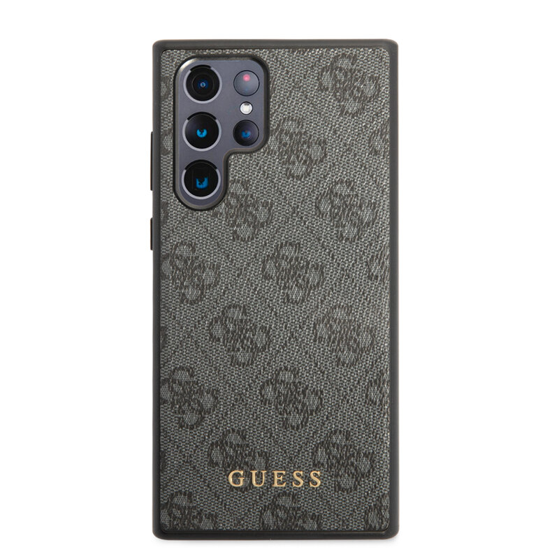 Husa originala Guess Samsung Galaxy S22 Ultra 5G Hardcase 4G, gri, GUHCS22LG4GFGR