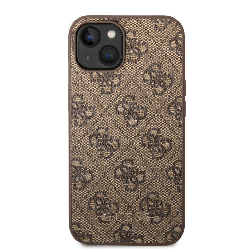 Husa originala Guess iPhone 14 Hardcase 4G, maro, GUHCP14SG4GFBR