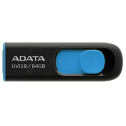 Memorie externa 64GB Adata, USB 3.2, AUV128-64G-RBE, negru/albastru