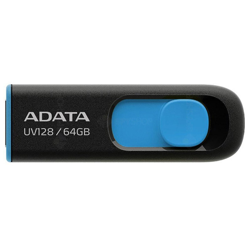 Memorie externa 64GB Adata, USB 3.2, AUV128-64G-RBE, negru/albastru