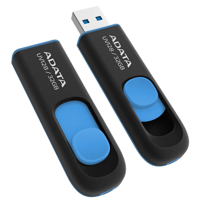 Memorie externa 32GB Adata, USB 3.0, AUV128-32G-RBE, negru/albastru