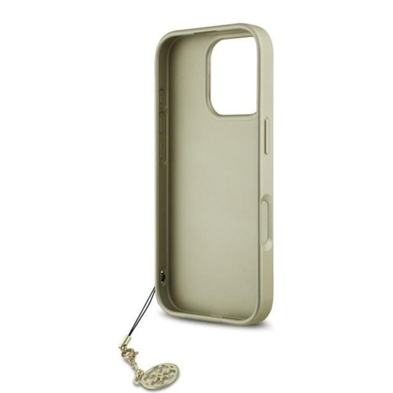 Husa originala Guess iPhone 16 Pro Hardcase 4G Charms Collection, negru, GUHCP16LGF4GGR