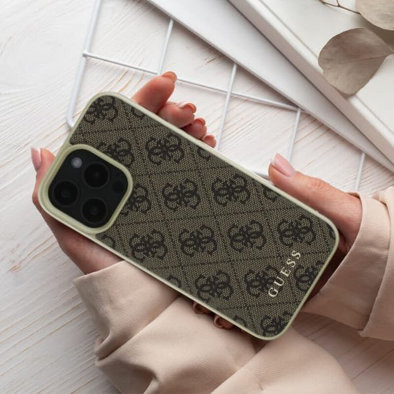 Husa originala Guess iPhone 16 Plus Hardcase 4G Charms Collection, negru, GUHCP16MGF4GGR