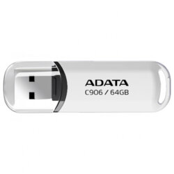 Memorie externa 64GB Adata, USB 2.0, AC906-64G-RWH, alb