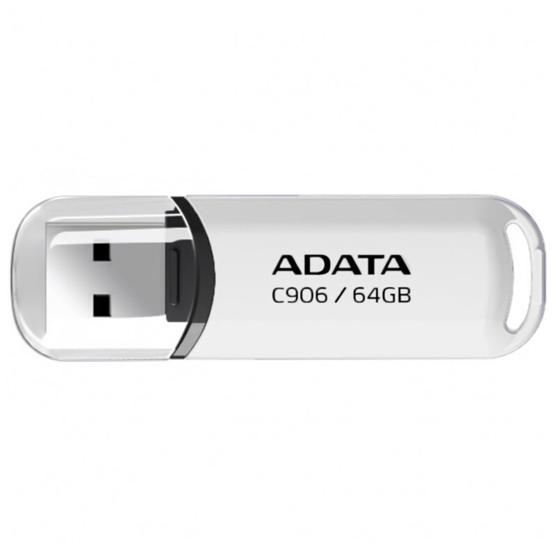 Memorie externa 64GB Adata, USB 2.0, AC906-64G-RWH, alb
