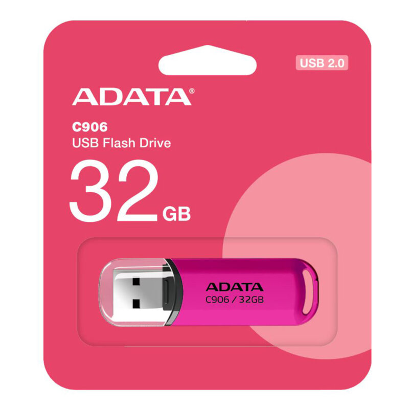 Memorie externa 32GB Adata, USB 2.0, AC906-32G-RPP, roz
