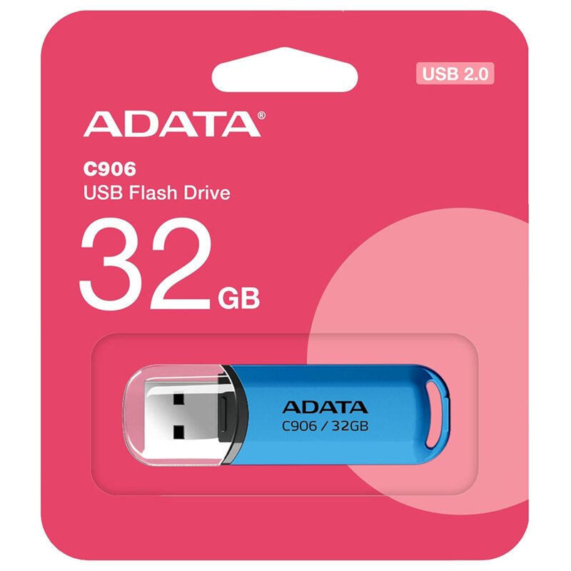 Memorie externa 32GB Adata, USB 2.0, AC906-32G-RWB, albastru