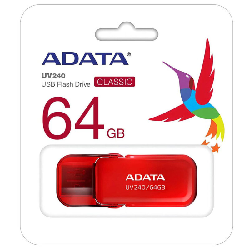 Memorie externa 64GB Adata, USB 2.0, AUV240-64G-RRD, rosu