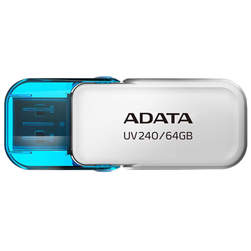 Memorie externa 64GB Adata, USB 2.0, AUV240-64G-RWH, alb