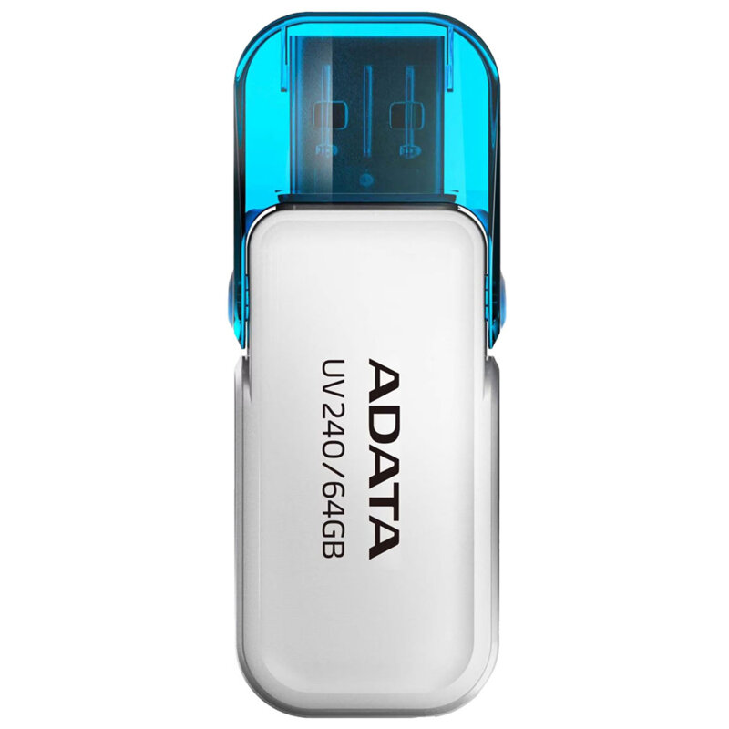 Memorie externa 64GB Adata, USB 2.0, AUV240-64G-RWH, alb