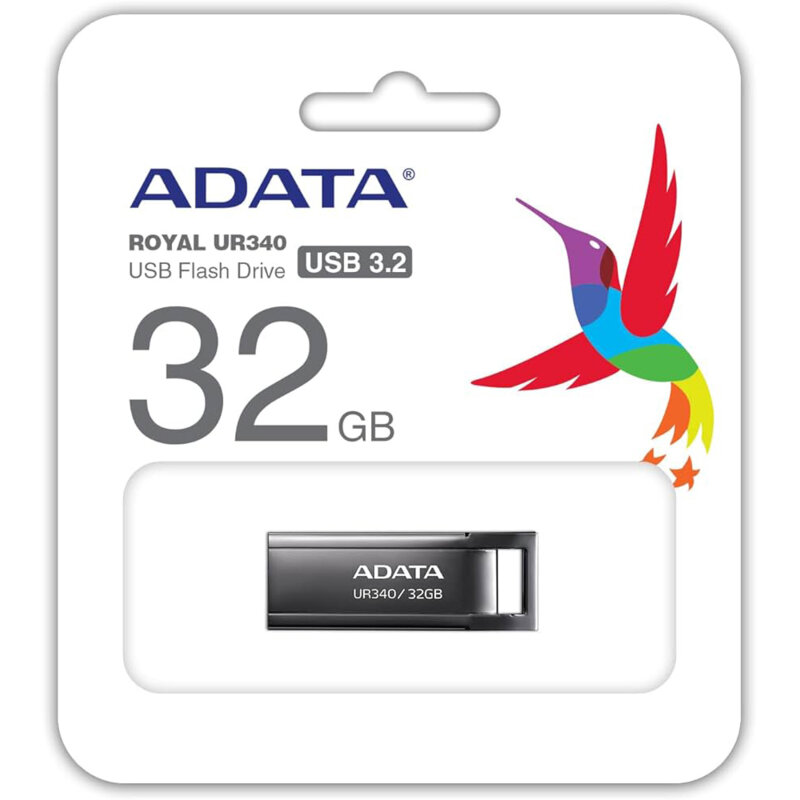 Memorie externa 32GB Adata, USB 3.2, AROY-UR340-32GBK, negru