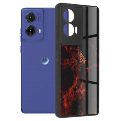 Husa Motorola Moto G85 Techsuit Glaze, Red Nebula