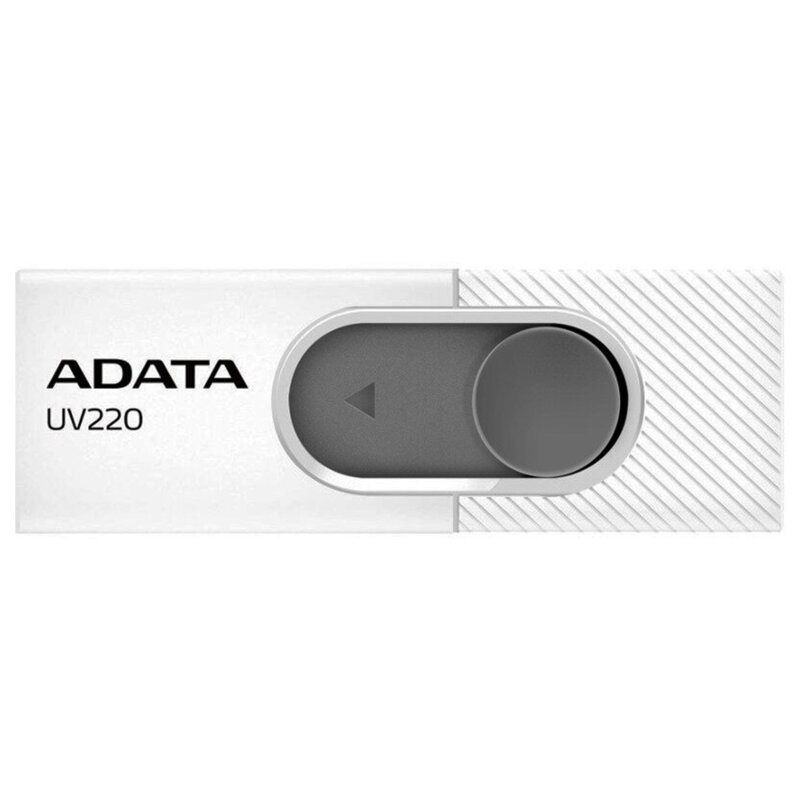 Memorie externa 64GB Adata, USB 2.0, AUV220-64G-RWHGY, alb/gri