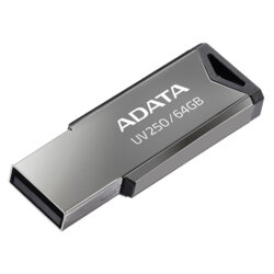 Memorie externa 64GB Adata, USB 2.0, AUV250-64G-RBK, argintiu