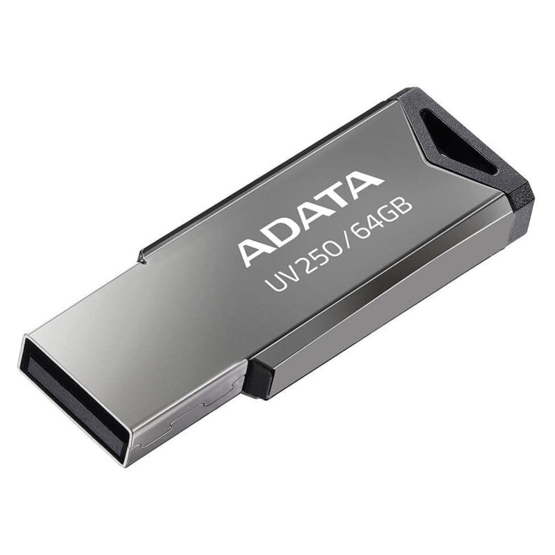 Memorie externa 64GB Adata, USB 2.0, AUV250-64G-RBK, argintiu