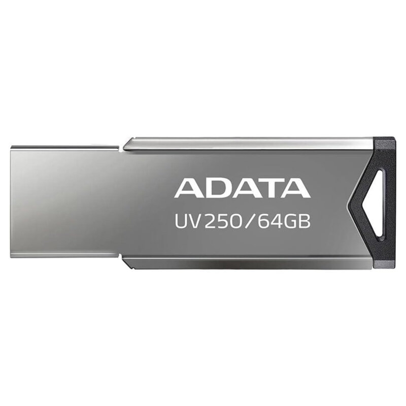 Memorie externa 64GB Adata, USB 2.0, AUV250-64G-RBK, argintiu
