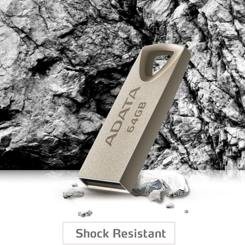 Memorie externa 64GB Adata, USB 2.0, AUV210-64G-RGD, argintiu