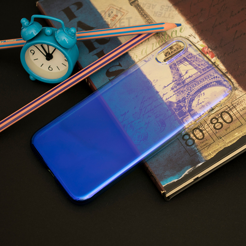 Husa iPhone X, iPhone 10 Silicon Flexibil – BlueRay Albastru Perlat