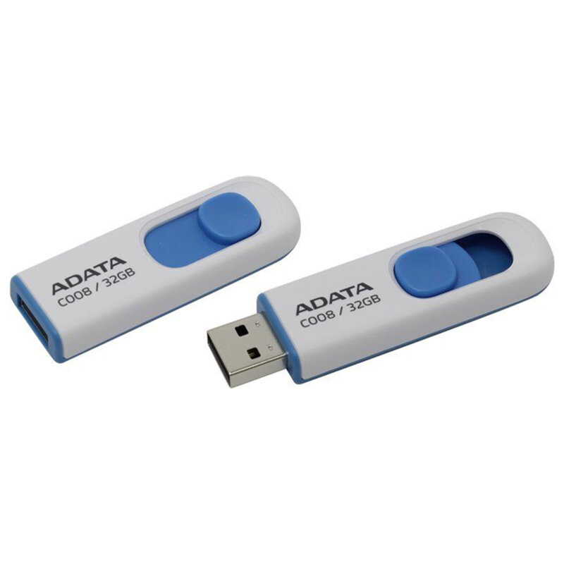 Memorie externa 32GB Adata, USB 2.0, AC008-32G-RWE, alb, albastru