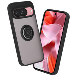 Husa Google Pixel 9 Techsuit Glinth cu inel suport stand magnetic, negru