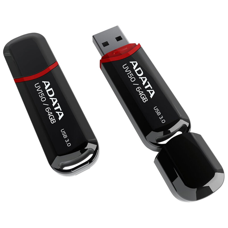 Memorie externa 64GB Adata, USB 3.2, AUV150-64G-RBK, negru