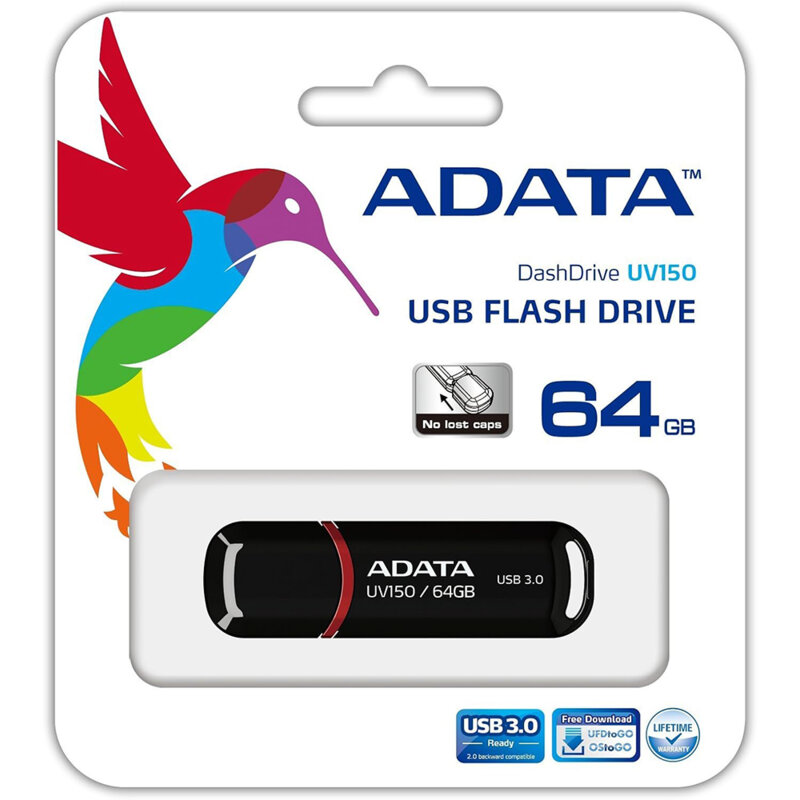 Memorie externa 64GB Adata, USB 3.2, AUV150-64G-RBK, negru