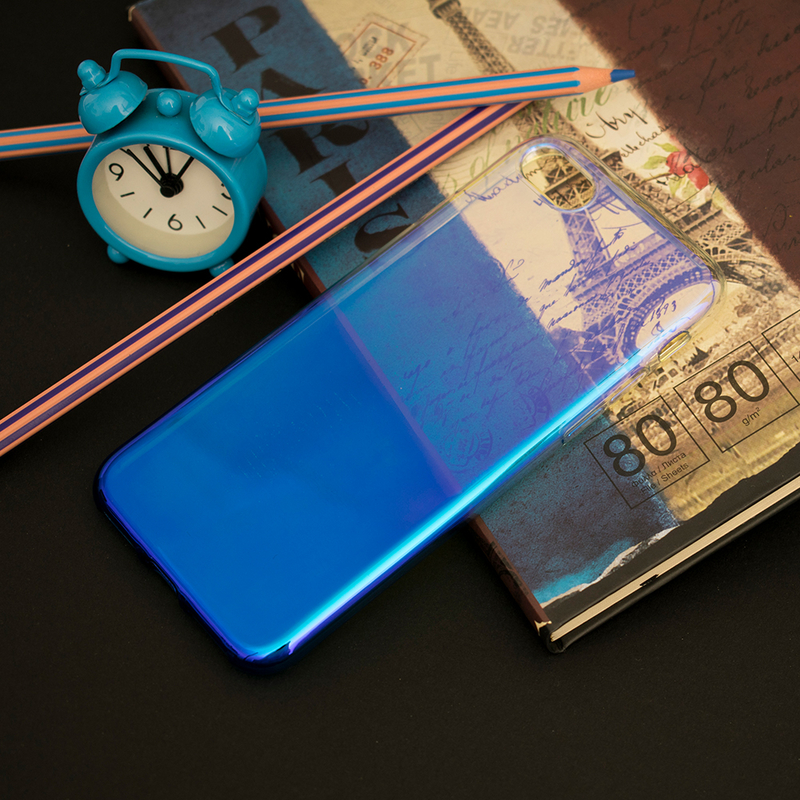 Husa iPhone 7 Silicon Flexibil – BlueRay Albastru Perlat