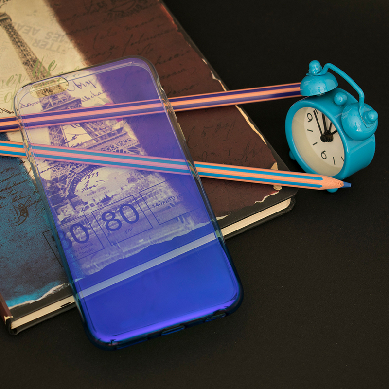 Husa iPhone 6 / 6S Silicon Flexibil – BlueRay Albastru Perlat