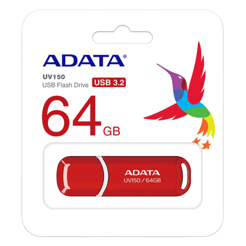 Memorie externa 64GB Adata, USB 3.2, AUV150-64G-RRD, rosu