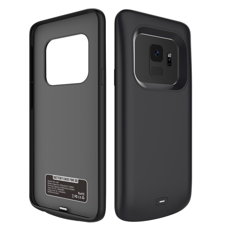 RESIGILAT-Husa Cu Baterie Samsung Galaxy S9 Plus 5000 mAh - Negru