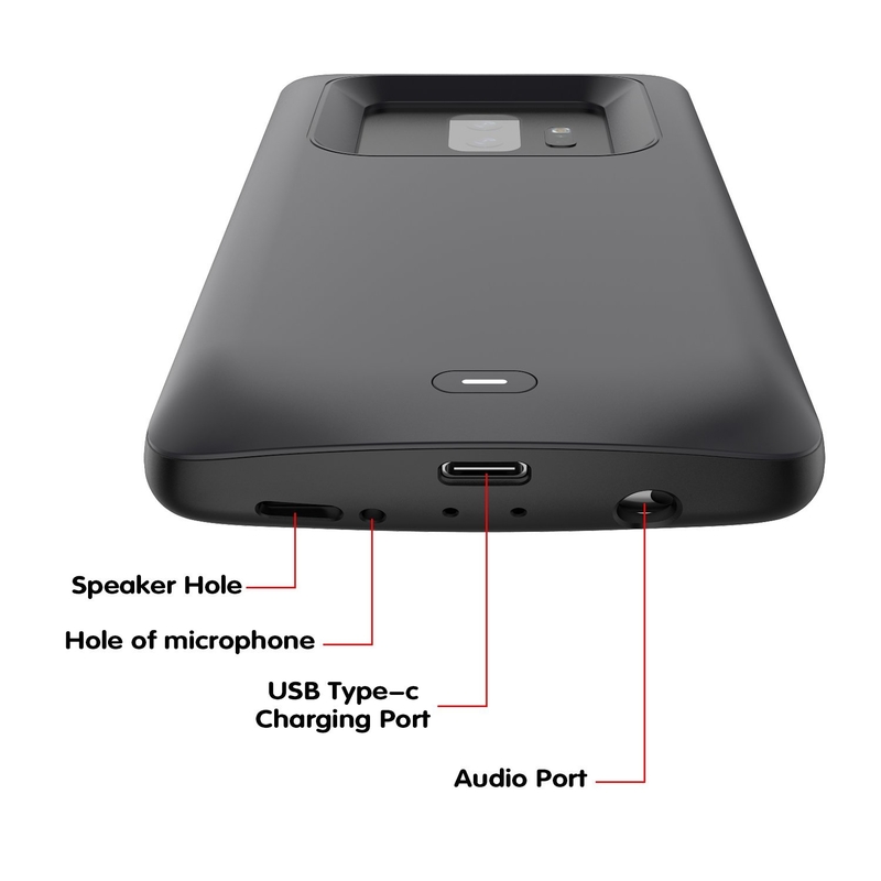 RESIGILAT-Husa Cu Baterie Samsung Galaxy S9 Plus 5000 mAh - Negru