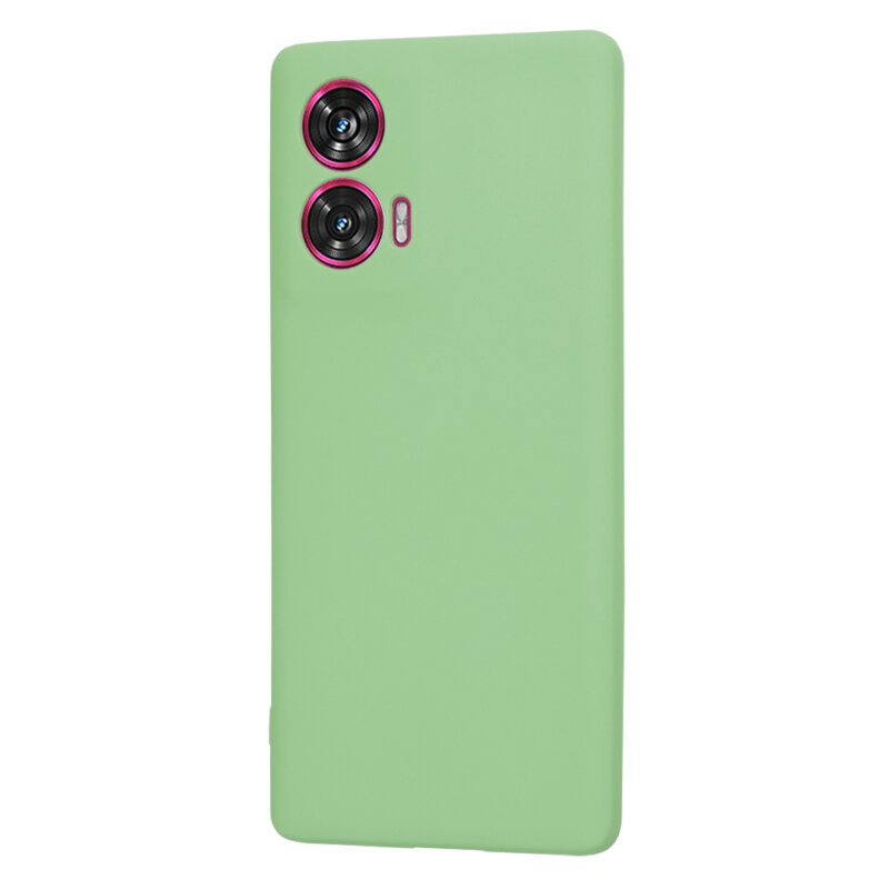 Husa silicon Motorola Edge 50 Fusion Techsuit SoftFlex, verde deschis
