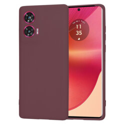 Husa silicon Motorola Edge 50 Fusion Techsuit SoftFlex, bordo